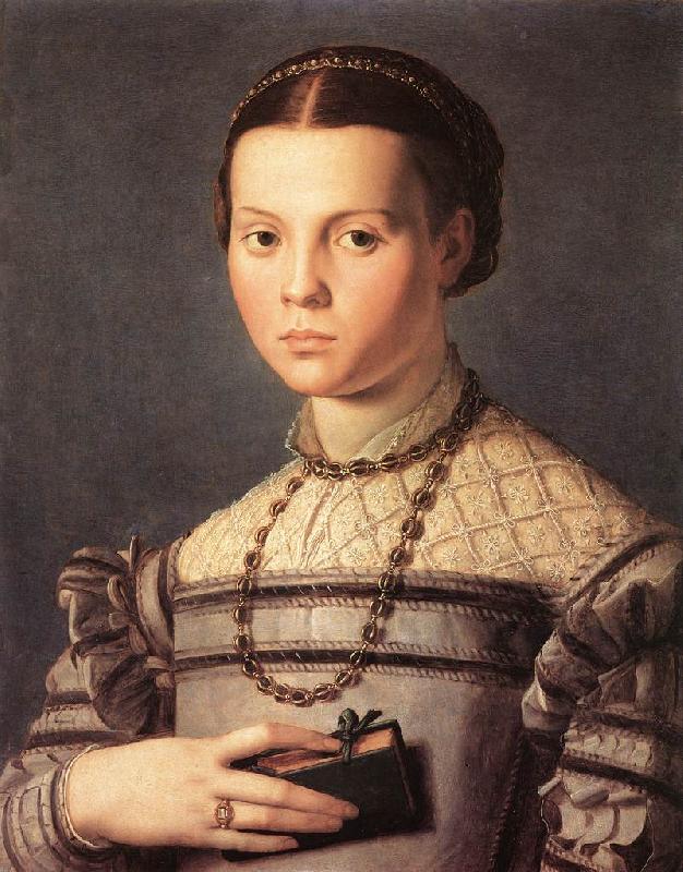 BRONZINO, Agnolo Portrait of a Young Girl fdtd oil painting image